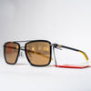 Ducati Mirrored Sunglasses – Black Frame with Yellow Tips & Double Bridge