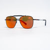 Ducati Redline Mirrored Sunglasses – Matte Black Aviator with Racing Hinges