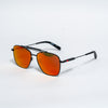 Ducati Redline Mirrored Sunglasses – Matte Black Aviator with Racing Hinges