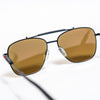 Ducati Redline Mirrored Sunglasses – Matte Black Aviator with Racing Hinges