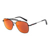 Ducati Redline Mirrored Sunglasses – Matte Black Aviator with Racing Hinges