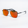 Ducati Redline Mirrored Sunglasses – Matte Black Aviator with Racing Hinges