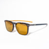Ducati Mirrored Sunglasses – Matte Tortoise Frame with Yellow Accents