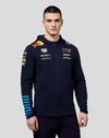 Offizieller Teamline-Hoodie mit durchgehendem Reißverschluss für Herren von Oracle Red Bull Racing