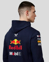 Offizieller Teamline-Hoodie mit durchgehendem Reißverschluss für Herren von Oracle Red Bull Racing